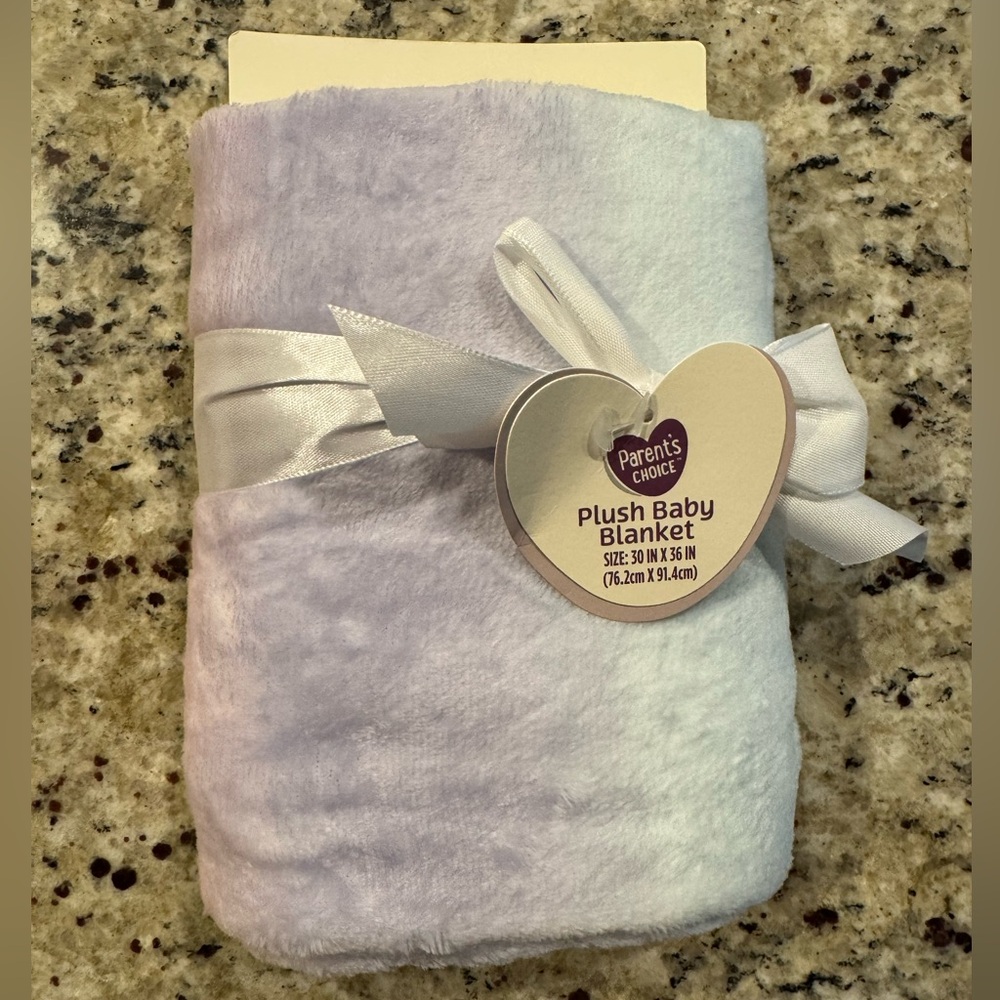 Parents Choice Plush Baby Blanket NWT - Ombré color